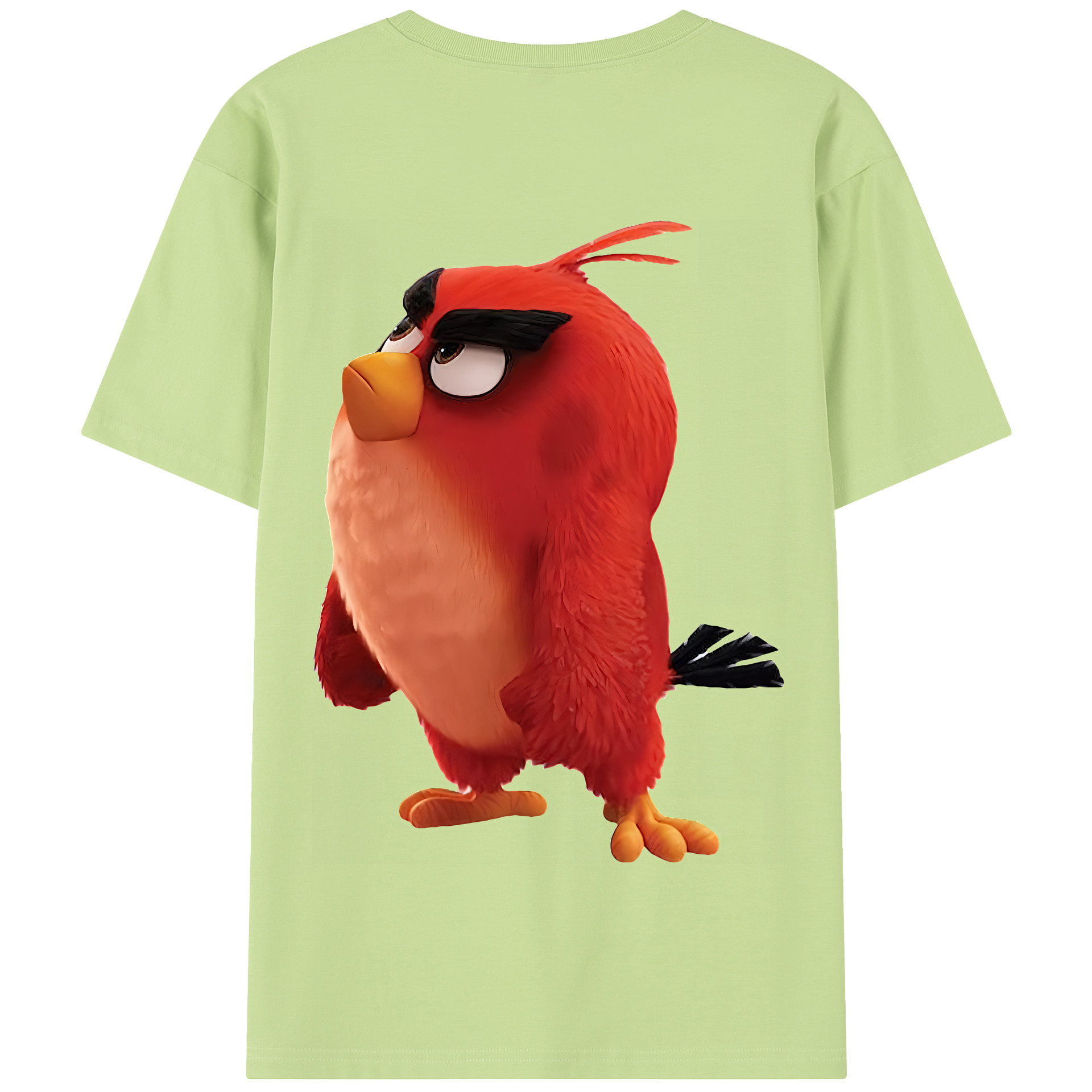 （画像用） Angry Birds アングリーバード 綿100％半袖Tシャツ（背面プリント）